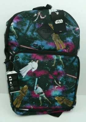 Mochila espacial clásica de Star Wars Darth Vader princesa Leia Chewbacca Luke Han Foto 1 de 3
