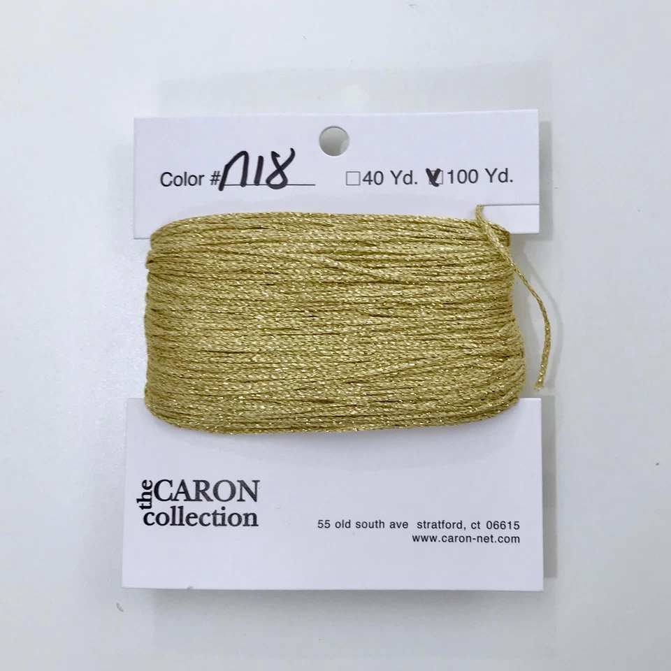 Caron Collection Metallic Gold Dust #18 100 yds needlepoint threads embroidery - Image 1 of 1