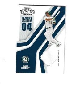 Camiseta de la colección de jugadores de honor de los playoffs 2004 azul #73 Ramón Hernández/250 - Imagen 1 de 2