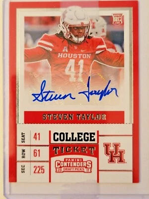 2017 Panini Contenders Draft Picks Steven Taylor RC Auto #249 - Image 1 of 4