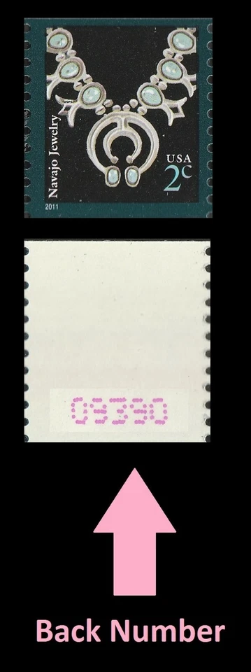 US 3758B Navajo Jewelry 2c coil single 5d back # MNH 2011 - Image 1 of 1