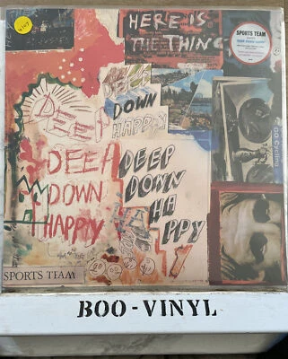 SPORTS TEAM ‎– DEEP DOWN HAPPY 180G BLACK VINYL LP (NEW/SEALED)  INDIE ROCK - Image 1 of 2