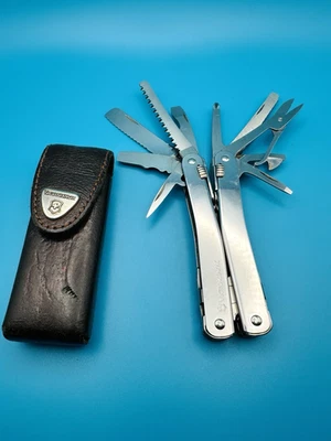Victorinox Swiss Tool Spirit S 3.0223 Multi-Tool  Discontinued + Leather Sheath - Image 1 of 4