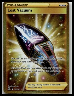 Lost Vacuum 217/196 SWSH: Lost Origin Secret Rare Pokémon TCG Gold Trainer (NM) - Image 1 of 2