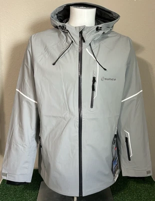 Chaqueta Impermeable Sunice Milo 3 Para Hombre Talla XL Cremallera Completa Manga Larga Gris, Nueva Foto 1 de 4