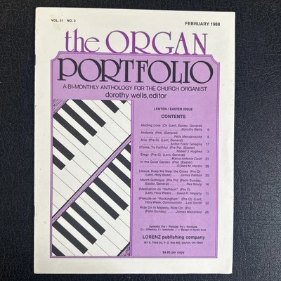 The Organ Portfolio (Feb 1988) ed Dorothy Wells 12 Organ Solos [clean copy] - Image 1 of 4