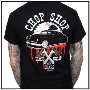 T-shirt uomo Hot Rod/Biker Chop Shop Toxico - Small - Foto 1 di 1
