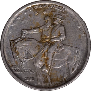 1925 50c Stone Mountain Half Dollar - Commemorative ~ XF Details - Picture 1 of 2
