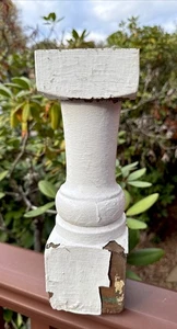 Vintage architektonische Bergung Splitt Farbe Veranda Baluster Handwerk Bauernhof Holz primitiv - Bild 1 von 15