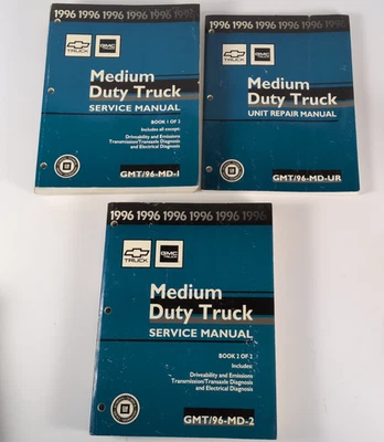 GMC Chevy 1996 camión de servicio mediano conjunto manual TopKick Kodiak fabricante de equipos originales Foto 1 de 4