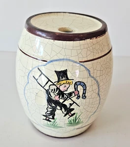 Barril de barril de whisky de porcelana hecho a mano vintage hecho en Alemania Occidental DEBE VERSE - Imagen 1 de 7