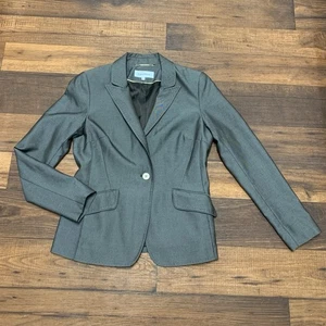 Calvin Klein Blazer Women’s Size 8 Brown Long Sleeve Front Pockets - Picture 1 of 10