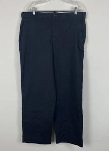 Bulwark FR Work Pant Mens 38x28 Navy Straight Leg 5 Pocket Style Flame Resistant - Picture 1 of 18