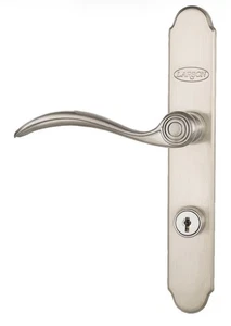 Larson Quick Fit Brushed Nickel Locking Handle Set Screen Doors - Picture 1 of 3