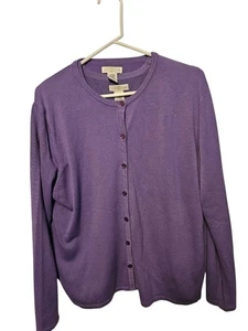 Conjunto Suéter Yarn Works Damas Manga Larga y Sin Mangas Shell Lavanda Talla... - Imagen 1 de 3