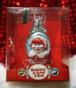 Adorno de Navidad de vidrio Kris Kringle 2003 Santa Claus is Comin' To Town. Nuevo  - Imagen 1 de 3