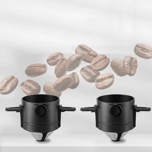 Stainless Steel Portable Coffee Filter Reusable Dripper for Travel Use - Picture 1 of 9
