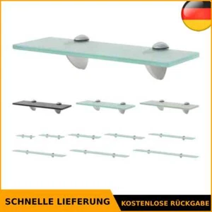 Wand Regal Glasregal Glasboden Glasablage Badregal mehrere Auswahl vidaXL - Bild 1 von 49