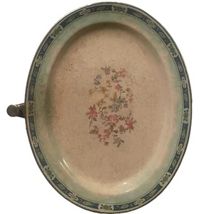 VINTAGE Buffalo MFG Co Floreale con Coperchio Servizio Porcellana Scaldavivande Piatto Vassoio - Foto 1 di 23