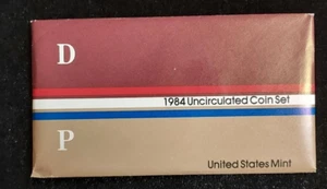 1984 US MINT UNCIRCULATED DENVER & PHILADELPHIA COIN SETS IN ORIGINAL PACKAGING - Picture 1 of 3