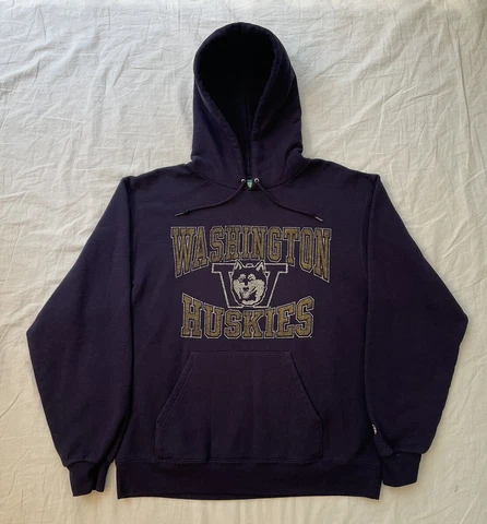 Washington Huskies Sweatshirt Men’s Sz M NCAA Hoodie College University Champion Cover