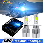 2X H4 Led 8000K Ice Blue Headlight Bulbs For Honda Gl1100a Aspencade 1882-1983
