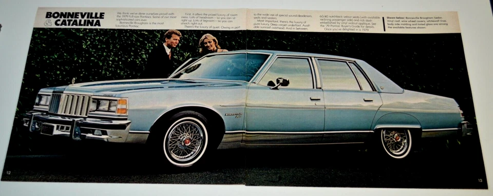 Pontiac Bonneville Brougham 1979 anuncio impreso original concesionario anuncio 79 Foto 1 de 1