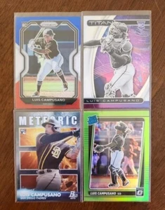 Luis Campusano (4) Card Rookie Lot - SPs - San Diego Padres Rising Star - Picture 1 of 9