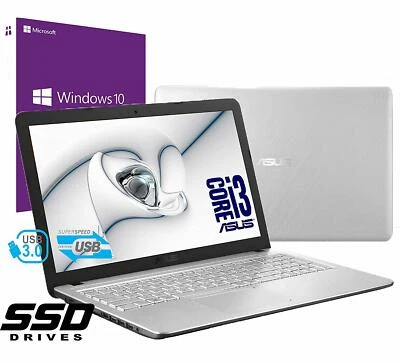 Notebook Asus Vivobook 15.6" Intel i3 4Gb DDR4 SSD 480GB Win 10 pro Open Office - Immagine 1 di 4