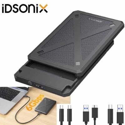 iDsonix Festplattengehäuse USB 3.0 Externes Gehäuse Festplatte 2.5 Zoll SATA SSD - Bild 1 von 4