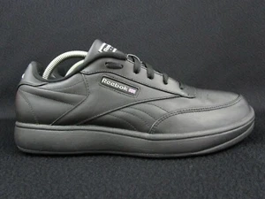 REEBOK CLASSIC Dads Sneaker Shoes Black / Black Size 12 Leather (RB 807 WFC) - Picture 1 of 12