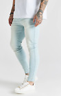 SikSilk Herren Essential Skinny Denim Jeans hellblau