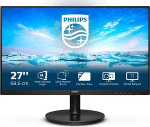 Philips Monitor LED 27 Pollici Full HD 250 cd/m2 4ms HDMI VGA 271V8LA/00 V Line - Foto 1 di 4