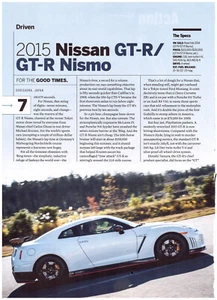 Nissan GT-R/GT-R Nismo 2015 kurzer, aber informativer "gefahrener" USA-Magazintest - Bild 1 von 1