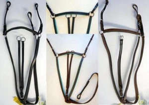 Placa de pecho Martingala para correr accesorio acolchado negro/marrón/verde azulado caballo completo - Imagen 1 de 5