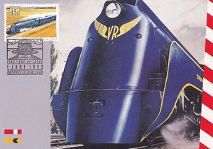 SA13P Australia 1993 Trains - Spirit of Progress, First Day of Issue Maxi Card - Picture 1 of 2