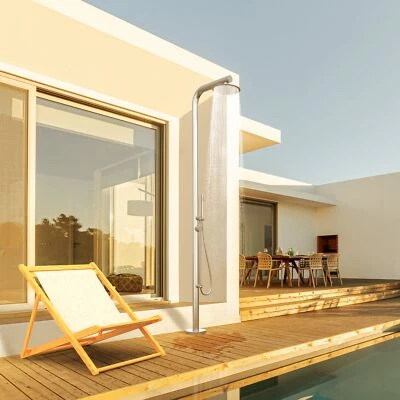 Designer Gartendusche 316 Edelstahl Modell "HAWAII" Außendusche für den Garten - Bild 1 von 4