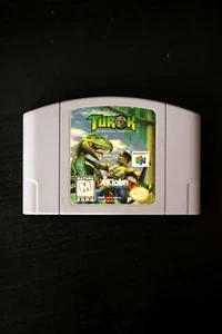 Turok: Dinosaur Hunter (Nintendo 64, 1997) TESTED GREAT CONDITION Cartridge Only - Picture 1 of 2