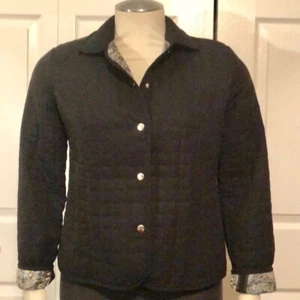 Jacket Size 14 Quilted w/ Paisley Lining Light Weight Briggs New York - Picture 1 of 9