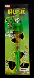 Incredibile penna caramelle Hulk 5 in 1 / timbro / si illumina (non testata) 2002 nuova con scatola - Foto 1 di 2