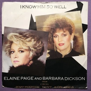 Elaine Paige & Barbara Dickson - I Know Him So Well (7" single) p/sleeve CHESS 3 - Picture 1 of 1