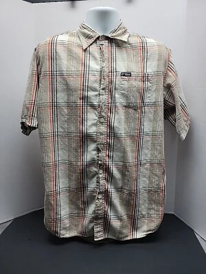 G Unit Button Down Shirt Mens sz L Multicolor Check & Plaid Classic Short Sleeve - Image 1 of 4