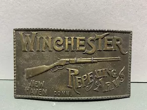Vintage Winchester Repetierarme Gürtelschnalle Lewis Buckles Chicago - Bild 1 von 2