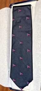 Vintage Eastern Point Yacht Club Necktie Gloucester Massachusetts Mass Mens Tie - Picture 1 of 6