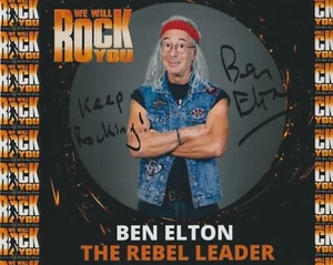 Ben Elton Hand Signed 8x10 Photo, Autograph, Comedian, We Will Rock You Musical - Picture 1 of 2