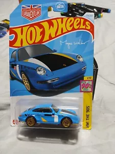 HOT WHEELS '96 PORSCHE CARRERA BLUE With GOLD RIMS 2024 Series HW THE 90'S - Picture 1 of 2