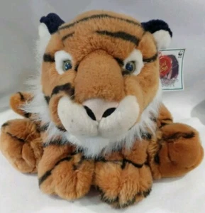 Vintage 1986 Large WWF Endangered Species Floppy Tiger Plush Soft Toy With Tags - Picture 1 of 14