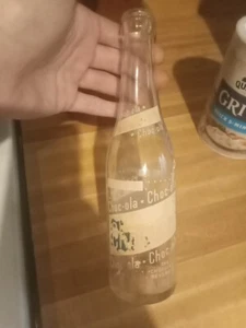 CHOC-OLA 9oz ACL Glass Soda Bottle The Chocolate Beverage Indianapolis, IN 1963 - Picture 1 of 4