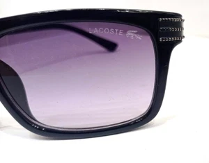Vintage Glasses Men Lacoste Black Beautiful One Hand Broken Repairable - Picture 1 of 12