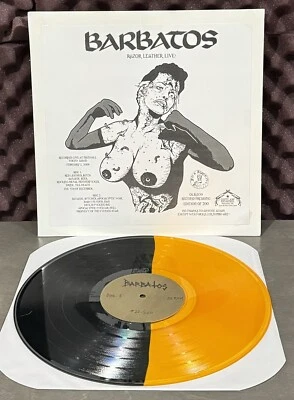 Barbatos Razor Leather Live! Orange/Black Vinyl FFO Sabbat Impaled Nazarene  - Image 1 of 4